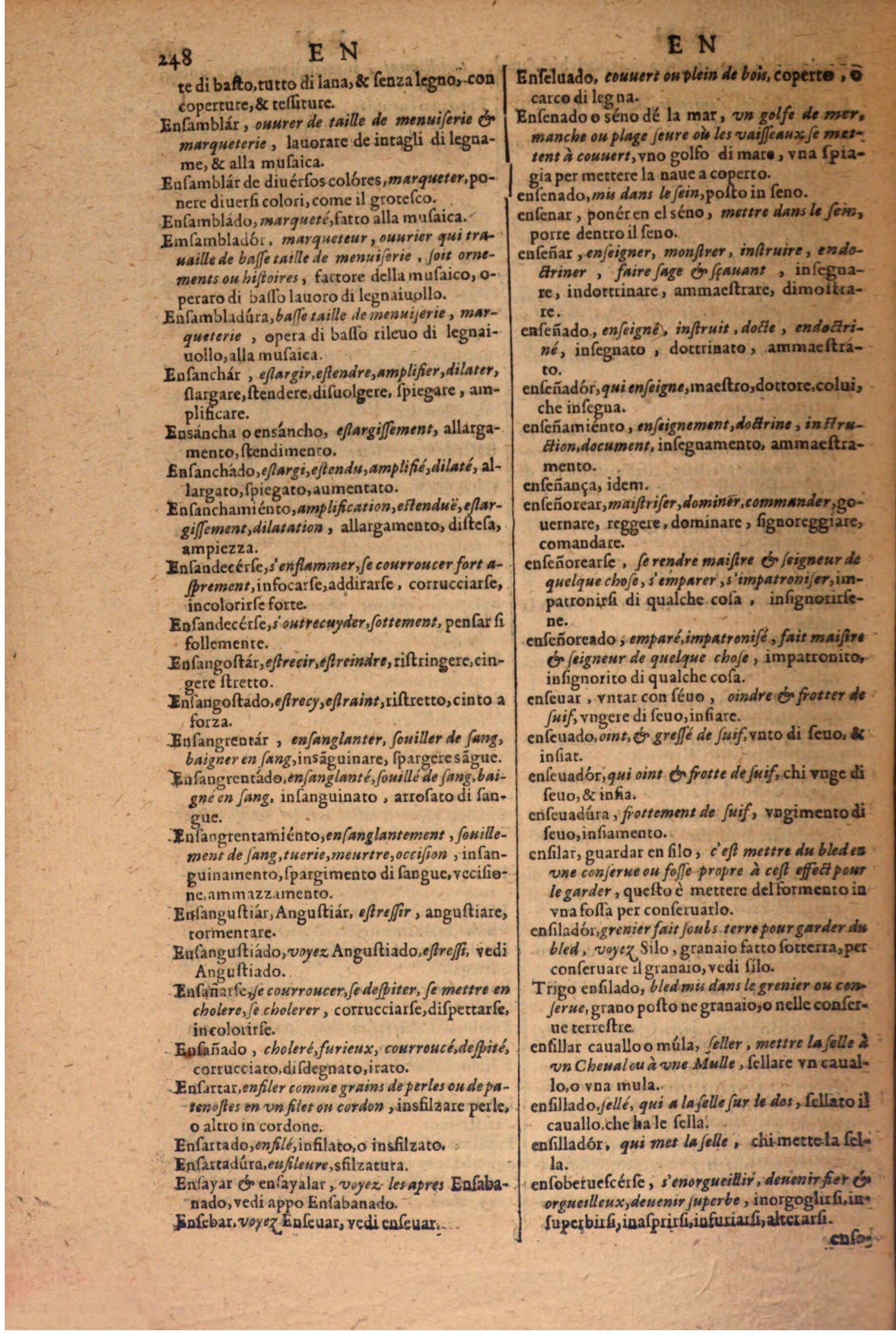 1606 - Samuel Crespin - Thresor des trois langues, francoise, italiene et espagnolle - BSB Munich 1606 - Samuel Crespin - Thresor des trois langues, francoise, italiene et espagnolle - BSB Munich