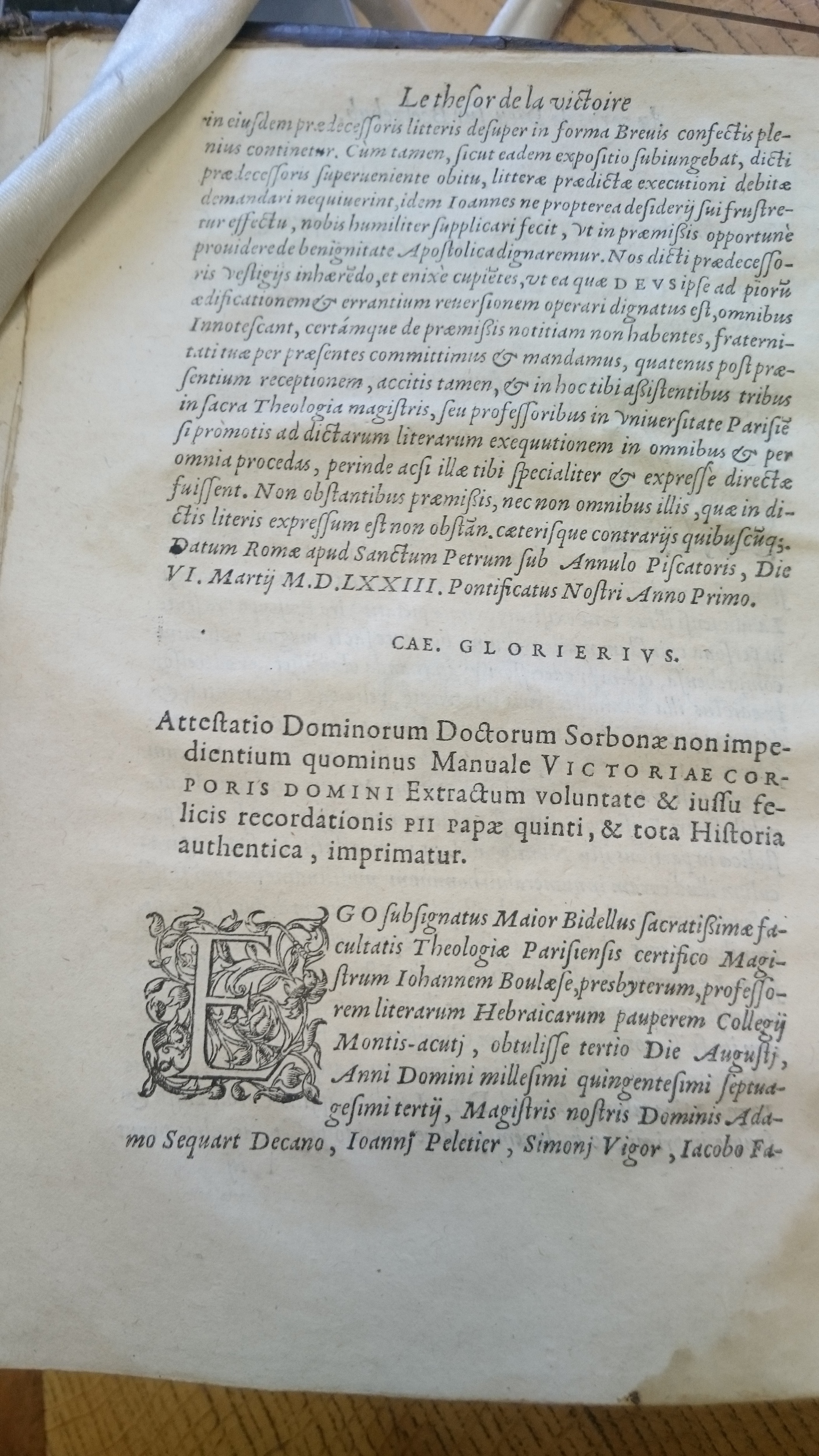 1578 - Nicolas Chesneau - Trésor et entière histoire de la triomphante victoire du corps de Dieu sur l’esprit malin - Douai Quincy