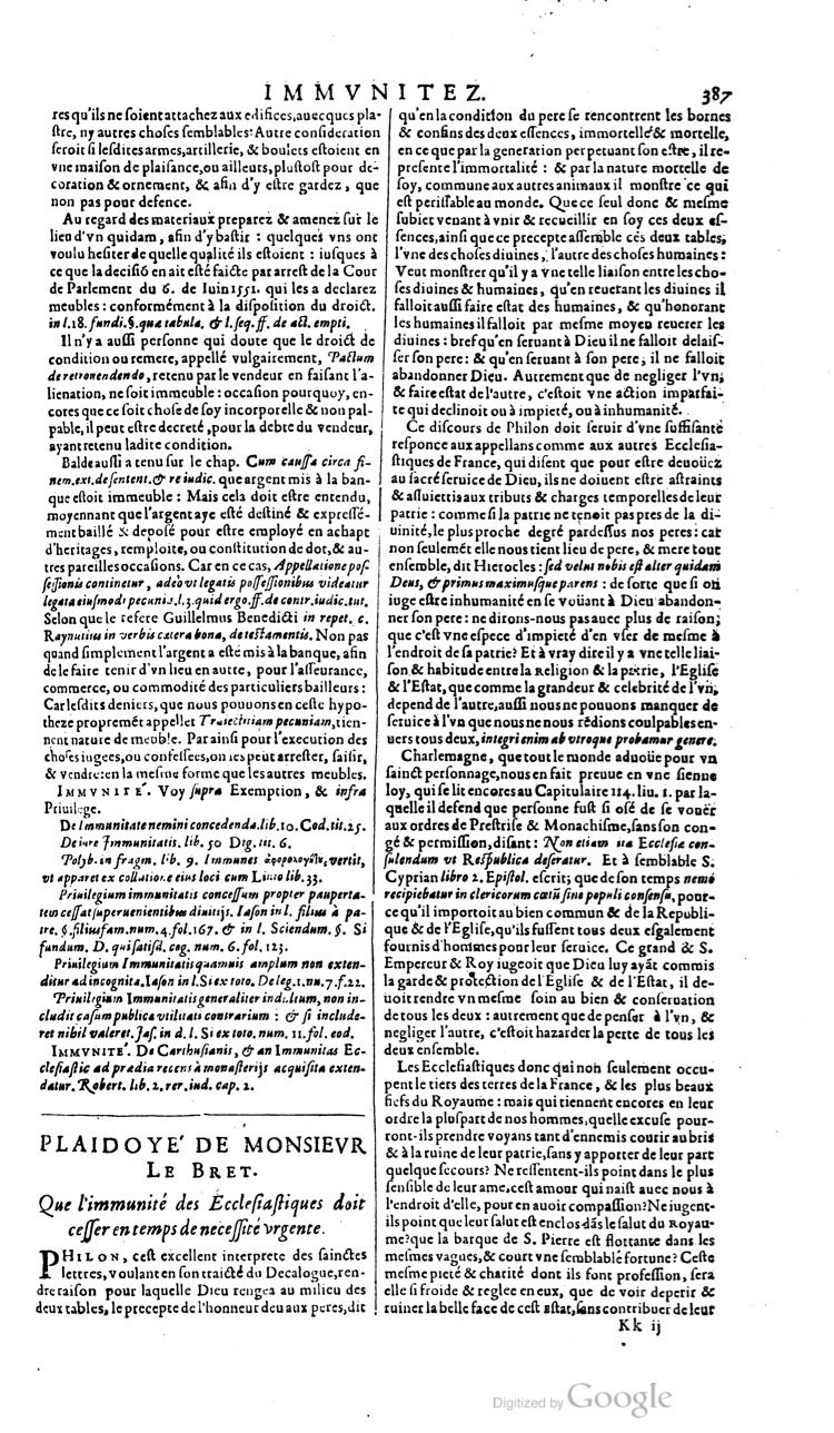 1629 - Veuve Nicolas Buon - Trésor du droit français (21754 T. 2) - BM Lyon