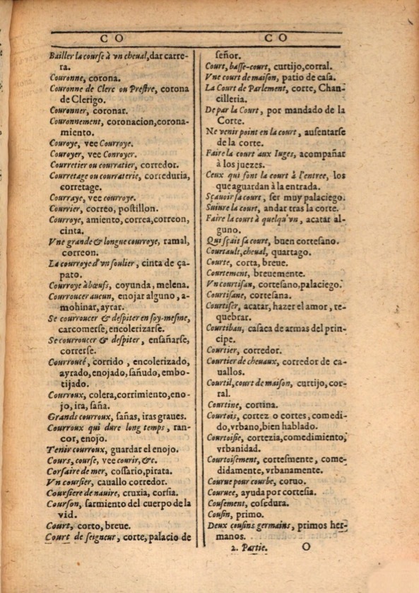 1607 - Marc Orry - Trésor des deux langues espagnole et française (Première et Seconde parties) - ÖNB Wien
