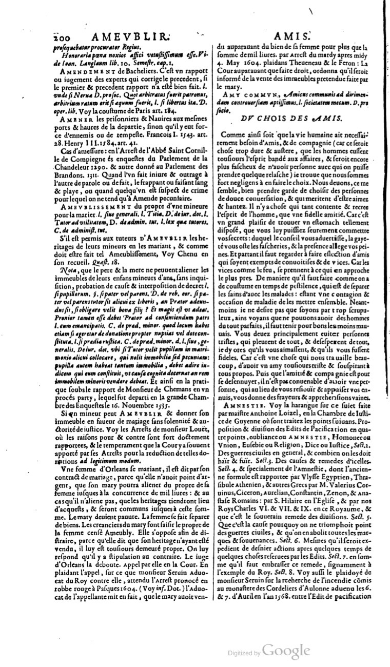 1629 - Veuve Nicolas Buon - Trésor du droit français (21754 T. 1) - BM Lyon