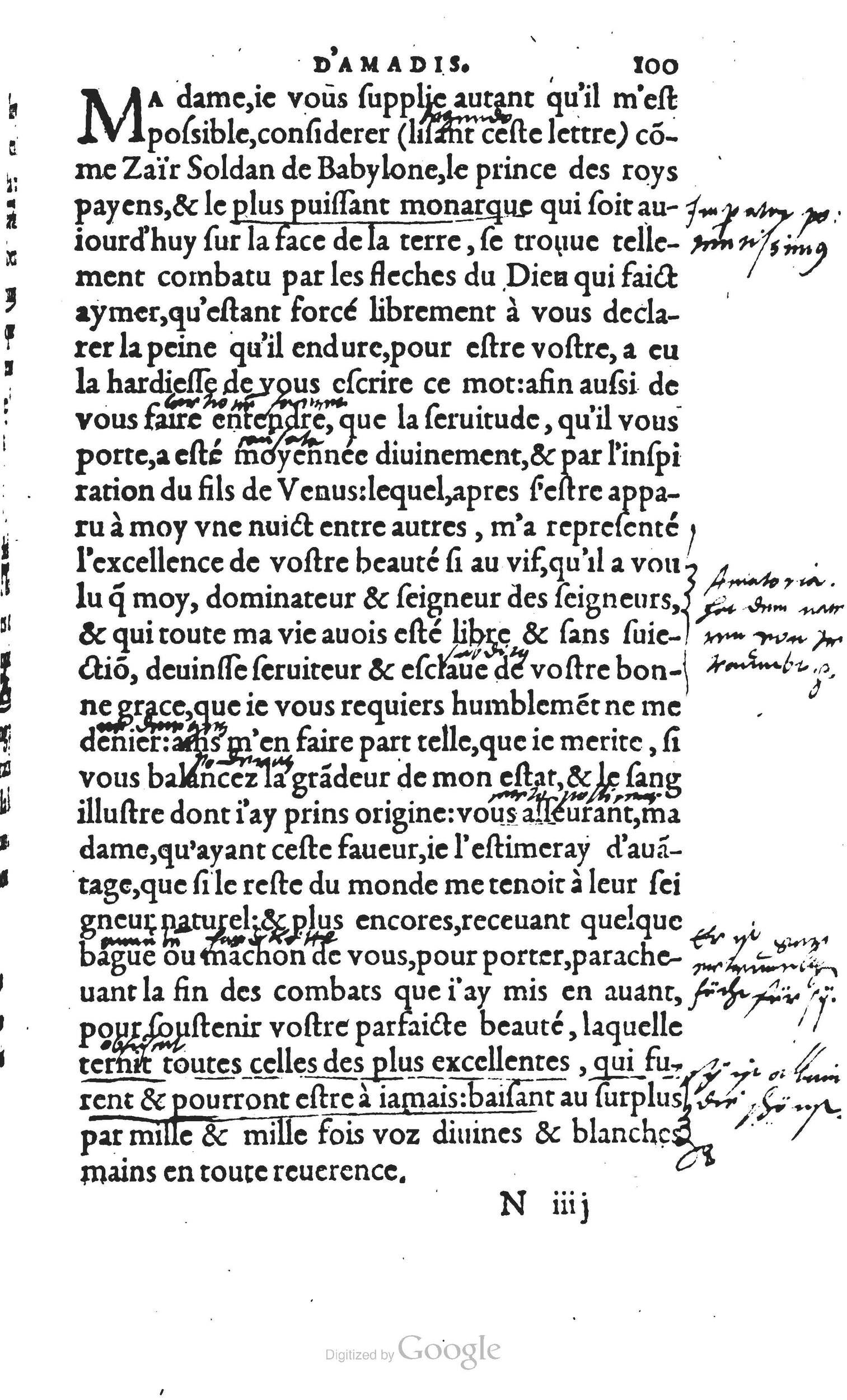 1560 - Vincent Sertenas et Gilles Robinot - Trésor des Amadis - British Library