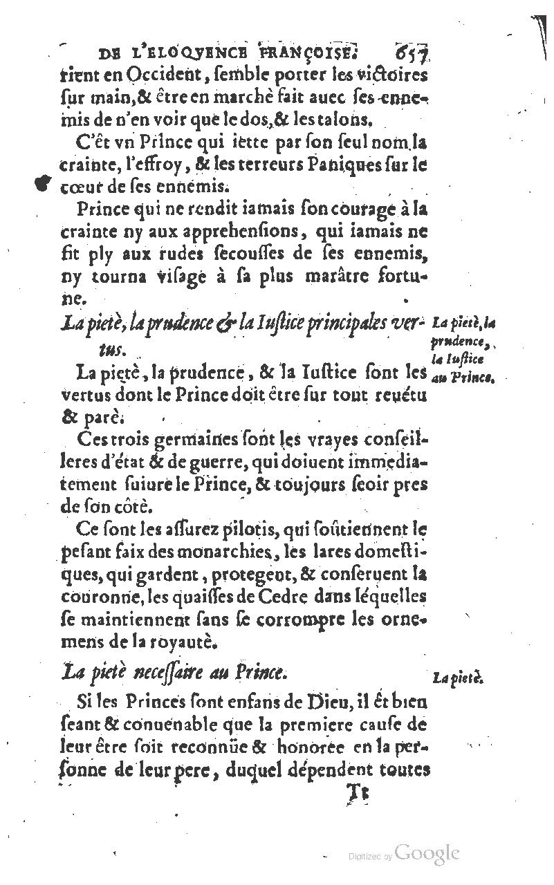 1610 - Louis Coste - Trésor de l’éloquence française (Seconde partie) - BM Lyon