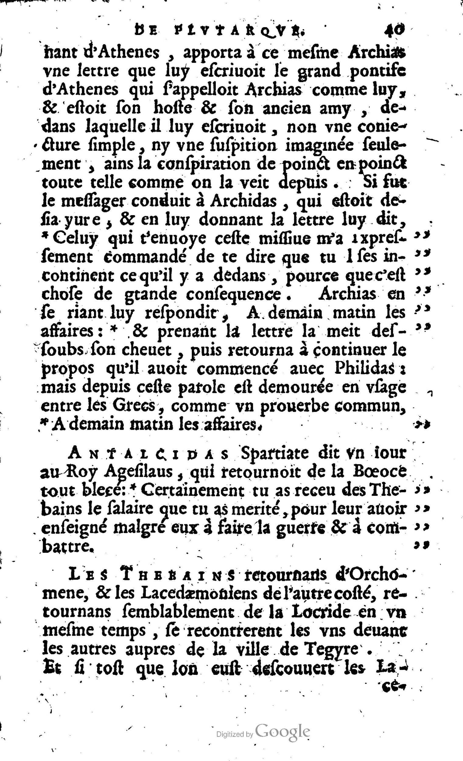 1568 - Willem Silvius - Trésor des vies de Plutarque - Anvers Plantin-Moretus