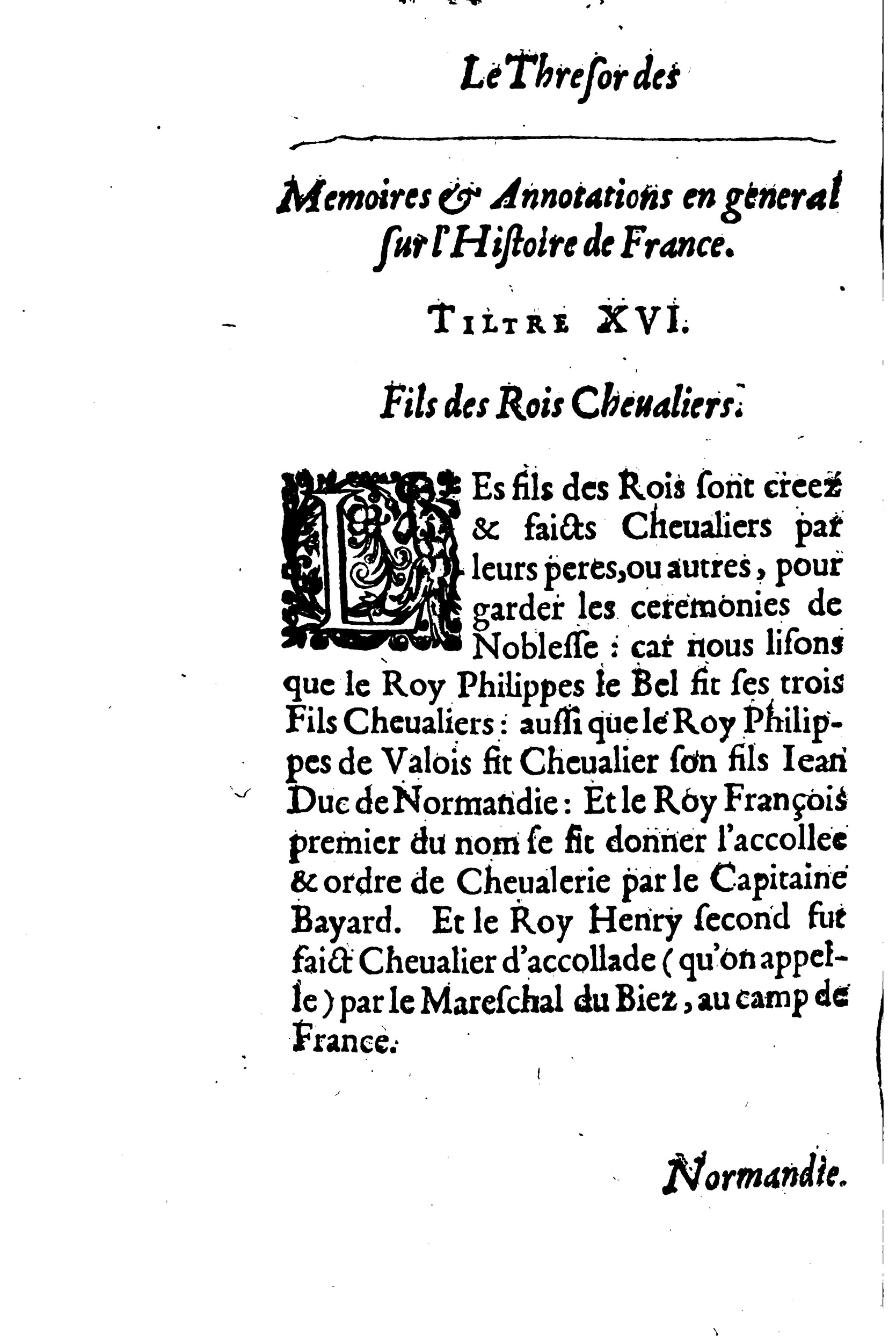 1633 - Jean Corrozet - Trésor des histoires de France - BM Lyon 1633 - Jean Corrozet - Trésor des histoires de France - BM Lyon