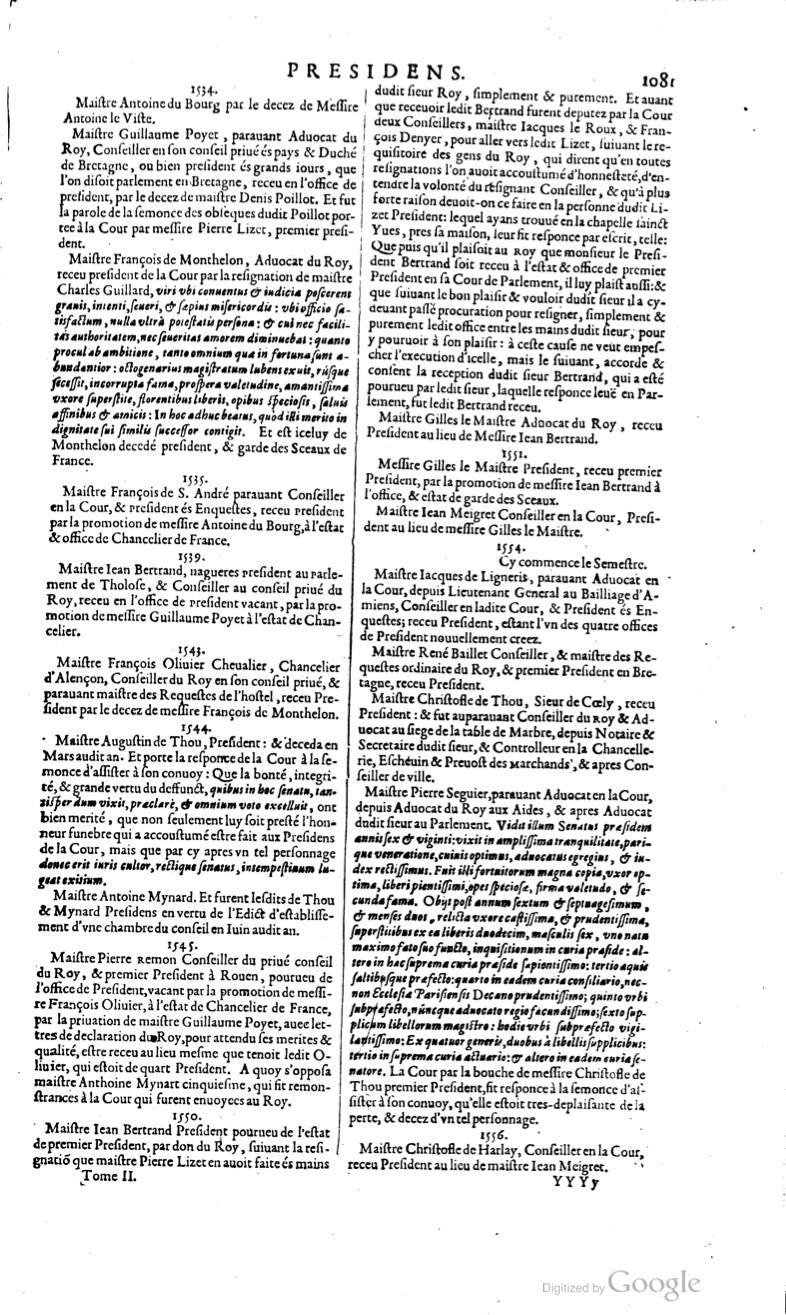 1629 - Veuve Nicolas Buon - Trésor du droit français (29620 T. 2) - BM Lyon