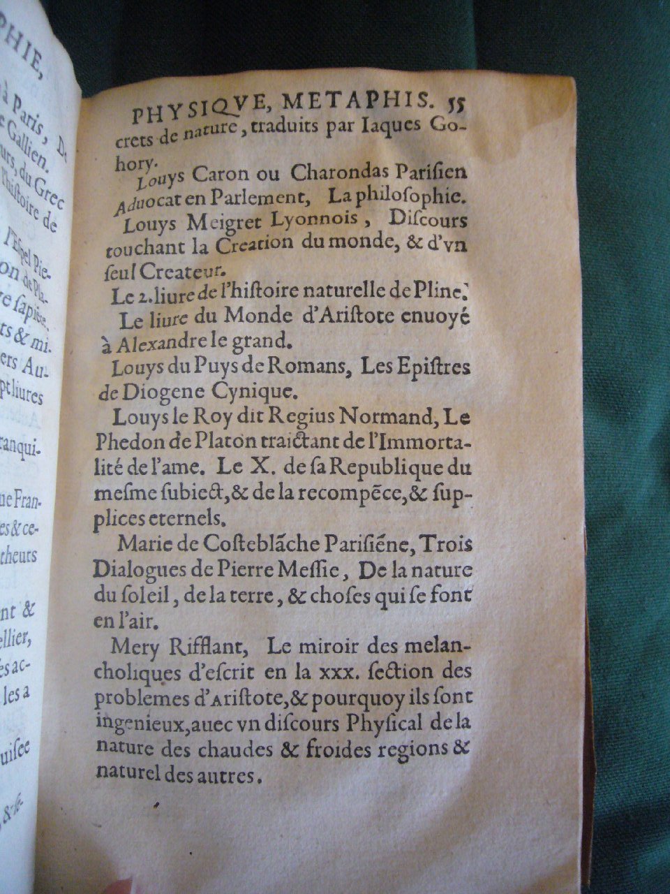 1602 - François Jacquin - Trésor des bons esprits français - BnF Arsenal