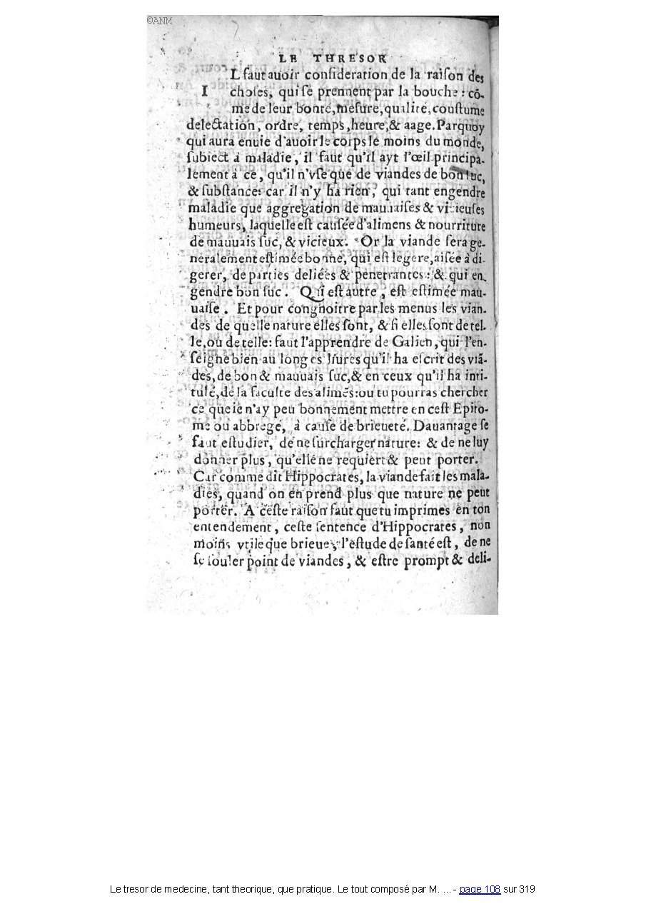 1560 - Pierre et Jan Moine - Trésor de médecine - Université Paris Cité