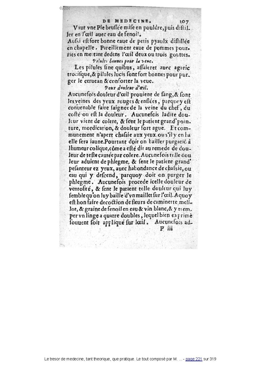 1560 - Pierre et Jan Moine - Trésor de médecine - Université Paris Cité