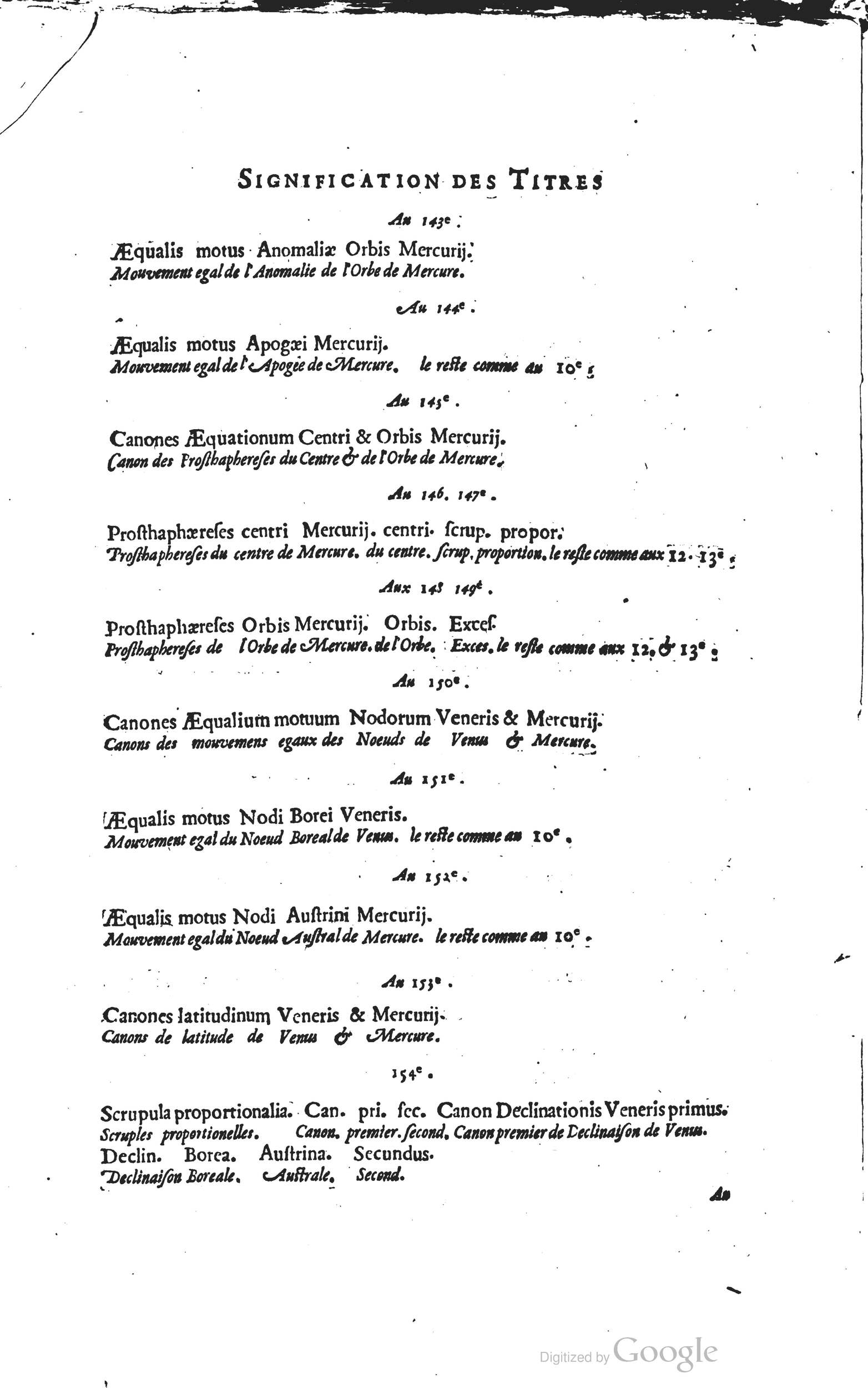 1634 - Zacharie Roman - Les Tables perpétuelles - Universiteit Leiden