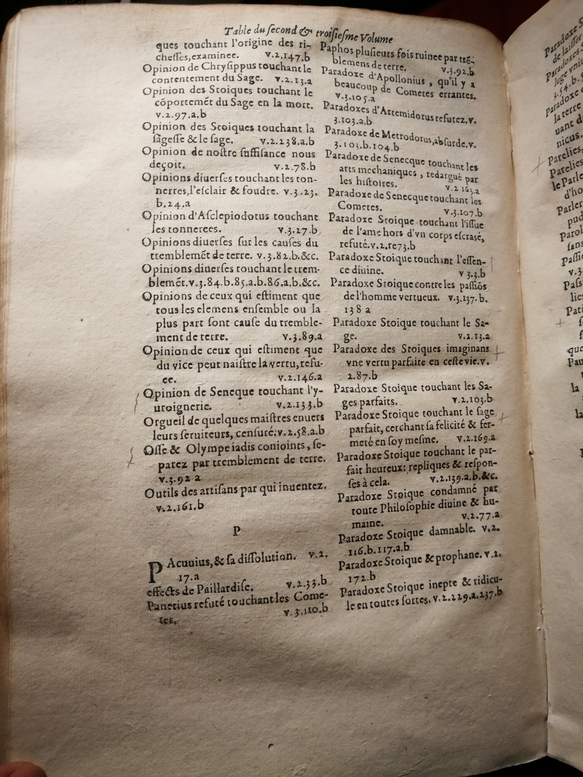 1595 - Jean Houzé - Œuvres morales et mêlées de Sénèque, Trésor de philosophie morale - T. 3 - BnF