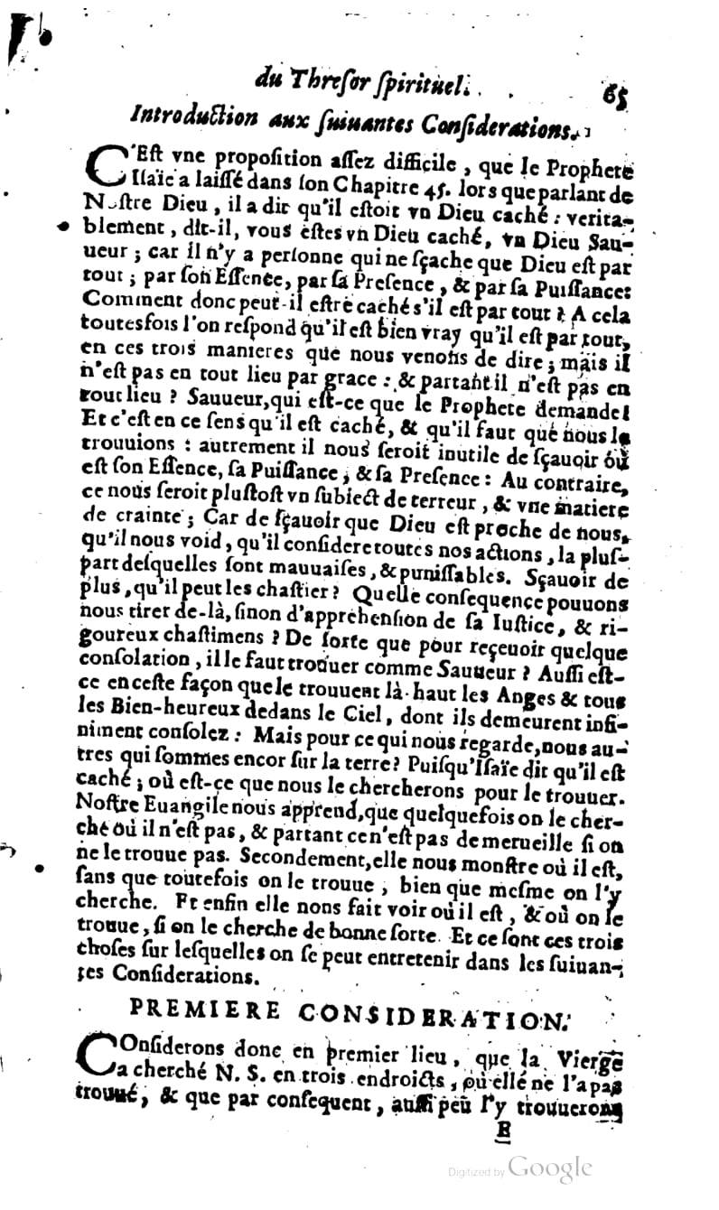 1637 - s.n. - Trésor spirituel des âmes religieuses - BM Lyon