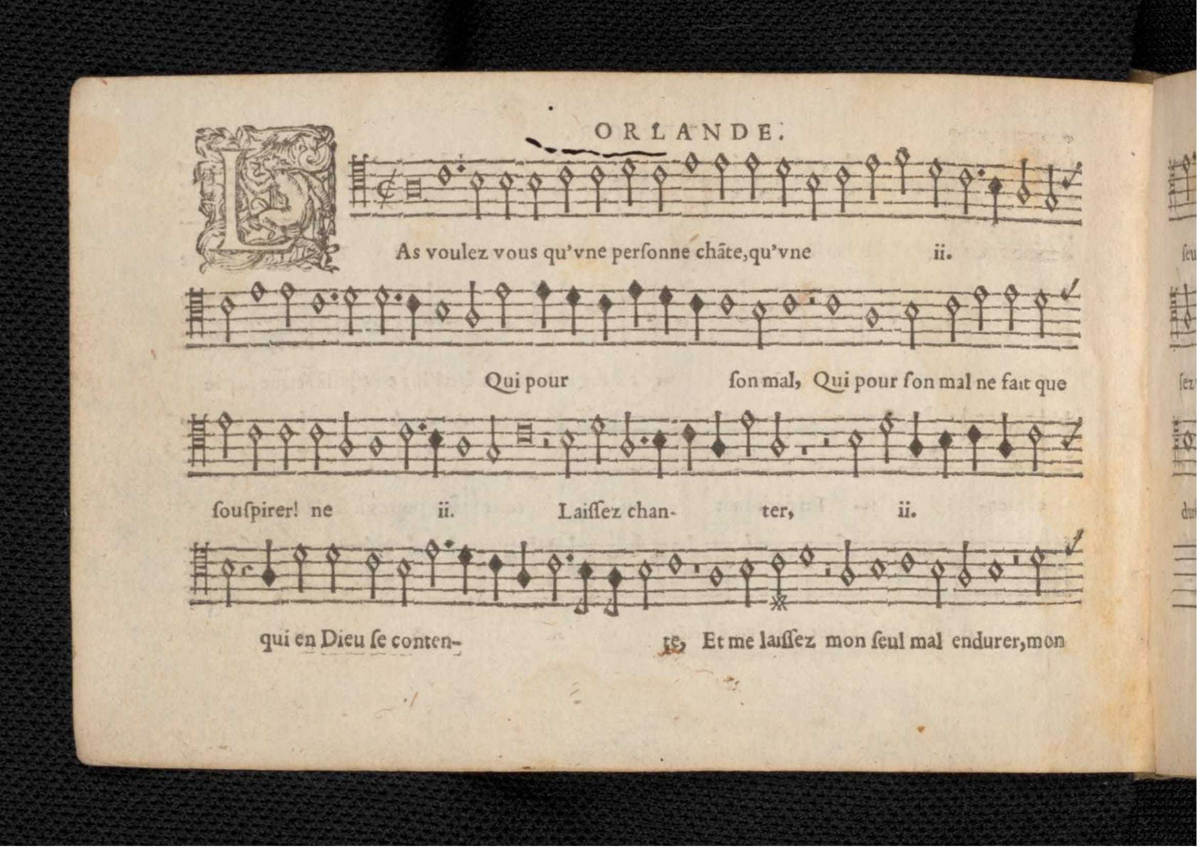 1576 - [Pierre de Saint-André] - Trésor de musique d’Orlande de Lassus Tenor - KBR Bruxelles