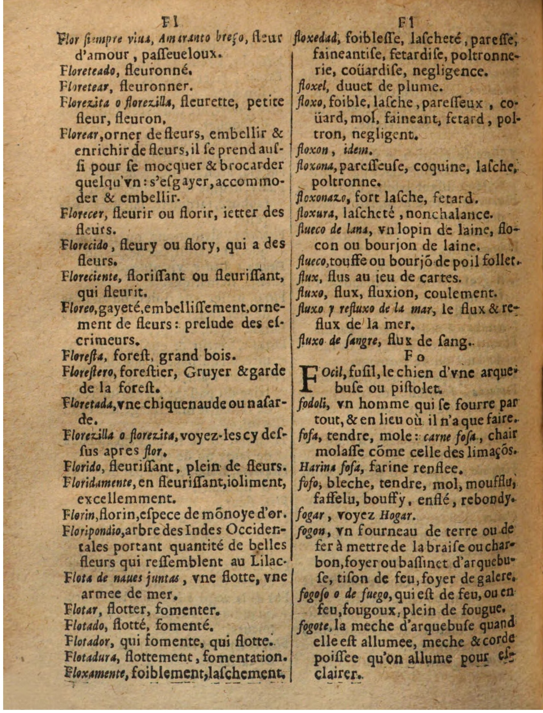 1625 - Hubert Antoine - Trésor des deux langues espagnole et française - Augsbourg