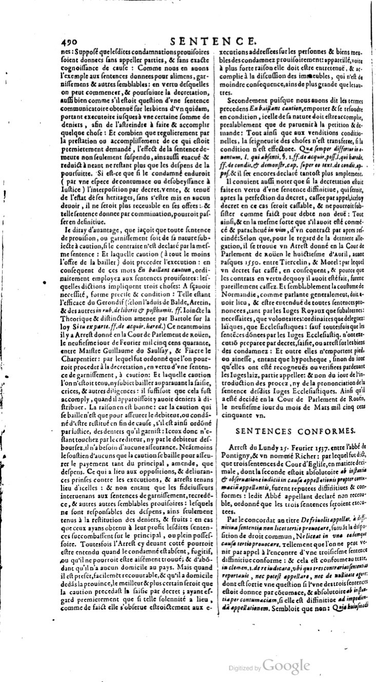 1629 - Veuve Nicolas Buon - Trésor du droit français (21754 T. 3) - BM Lyon