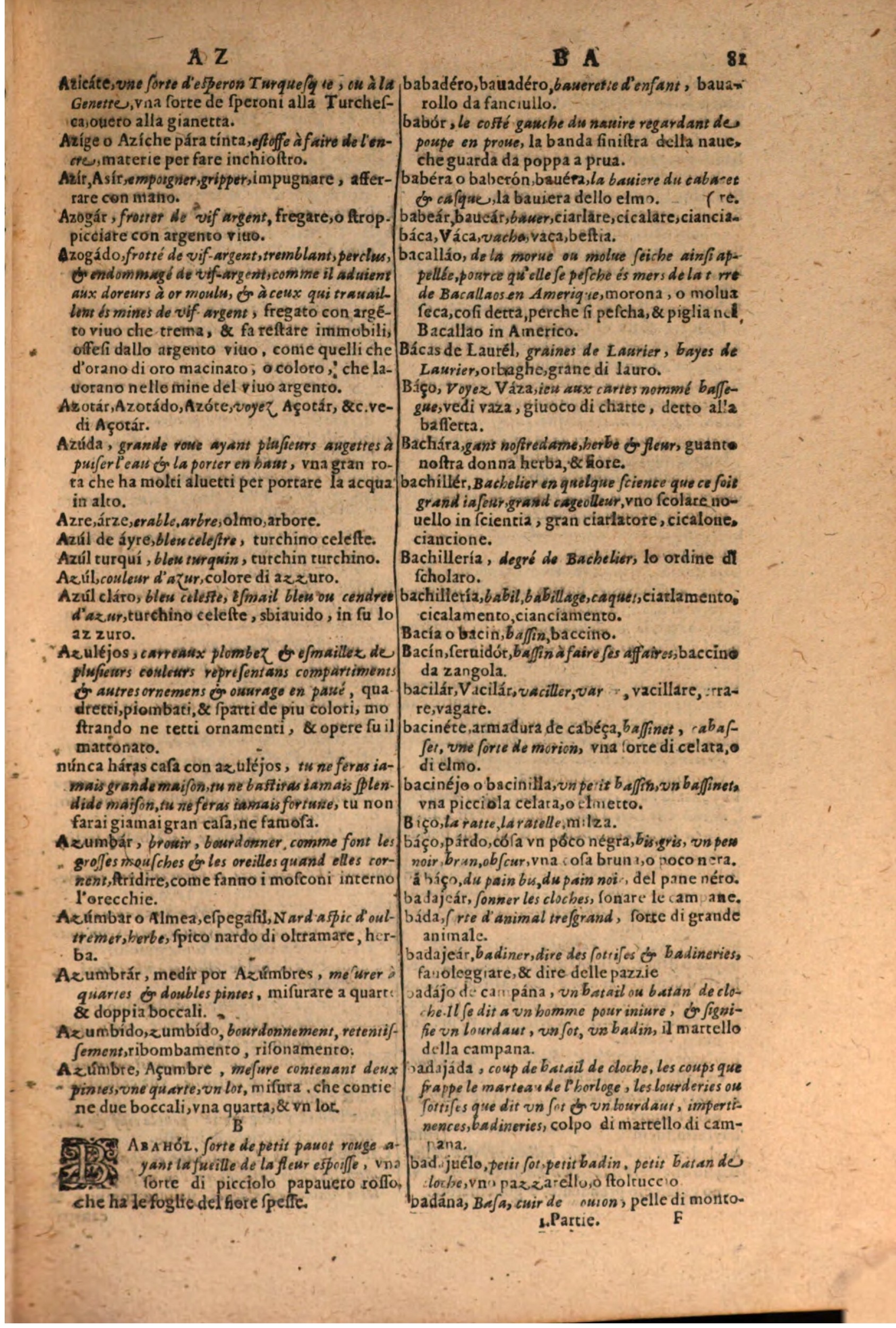 1606 - Samuel Crespin - Thresor des trois langues, francoise, italiene et espagnolle - BSB Munich 1606 - Samuel Crespin - Thresor des trois langues, francoise, italiene et espagnolle - BSB Munich