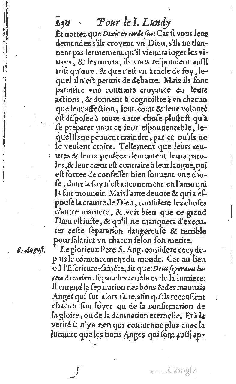 1607 - Nicolas Du Fossé - Trésor quadragésimal - T 01 - BM Lyon
