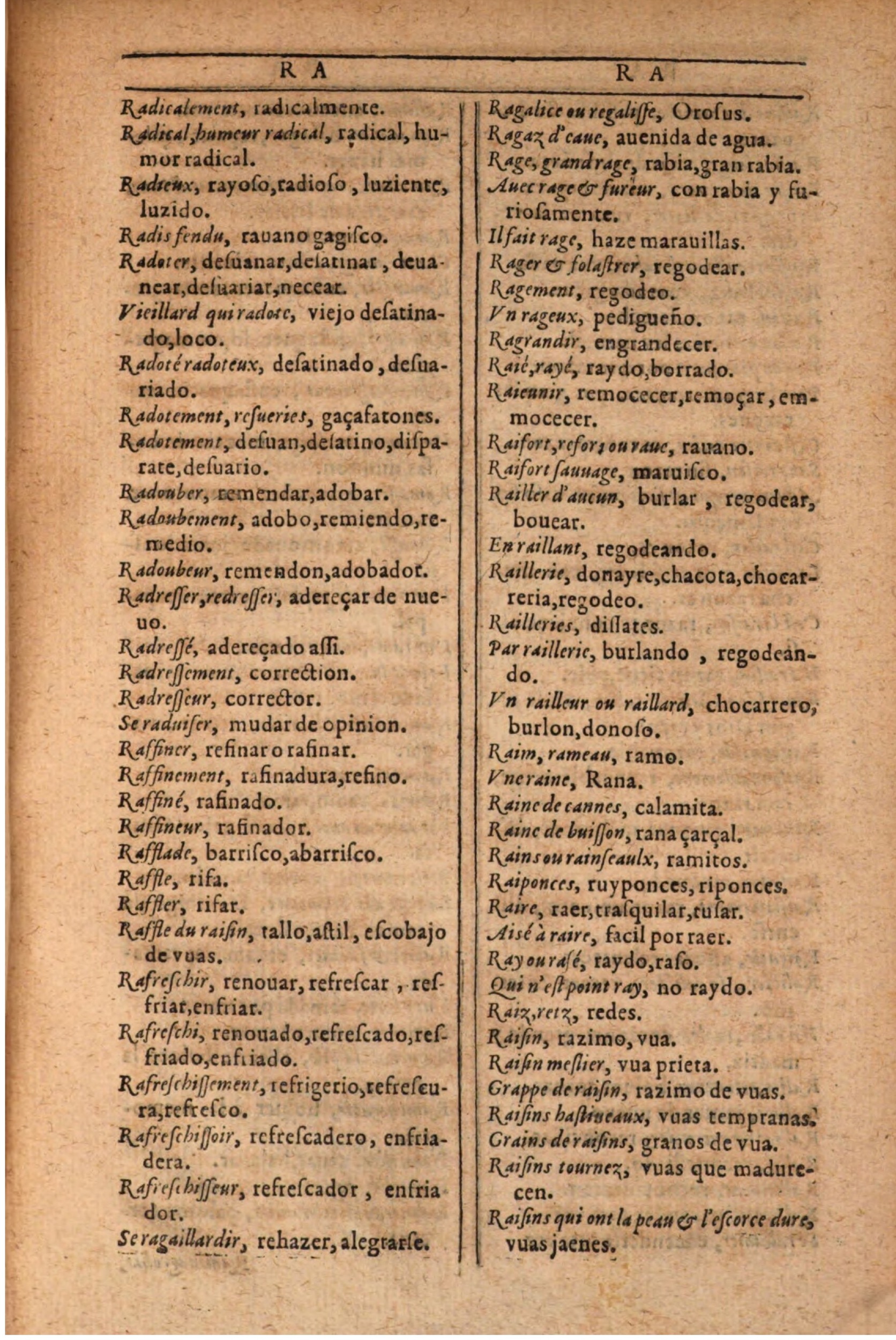 1607 - Marc Orry - Trésor des deux langues espagnole et française (Seconde partie) - BSB Munich