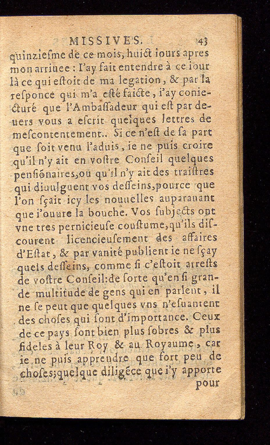 1614 - Barthélemy Vincent - Élite et Trésor des lettres missives - Bâle