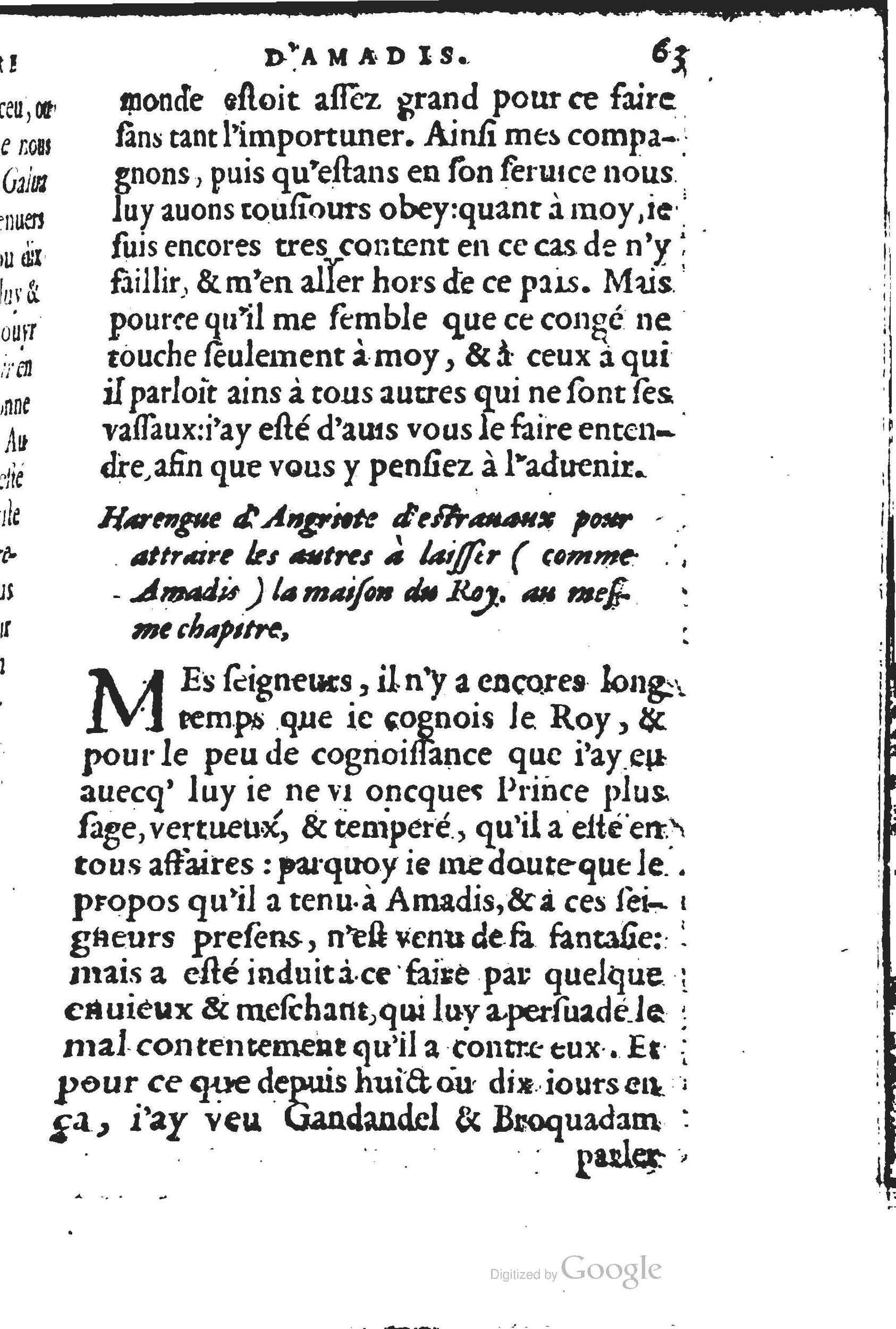 1560 - Jean d’Ogerolles et Gabriel Cotier Lyon - Trésor des Amadis - BSB Munich