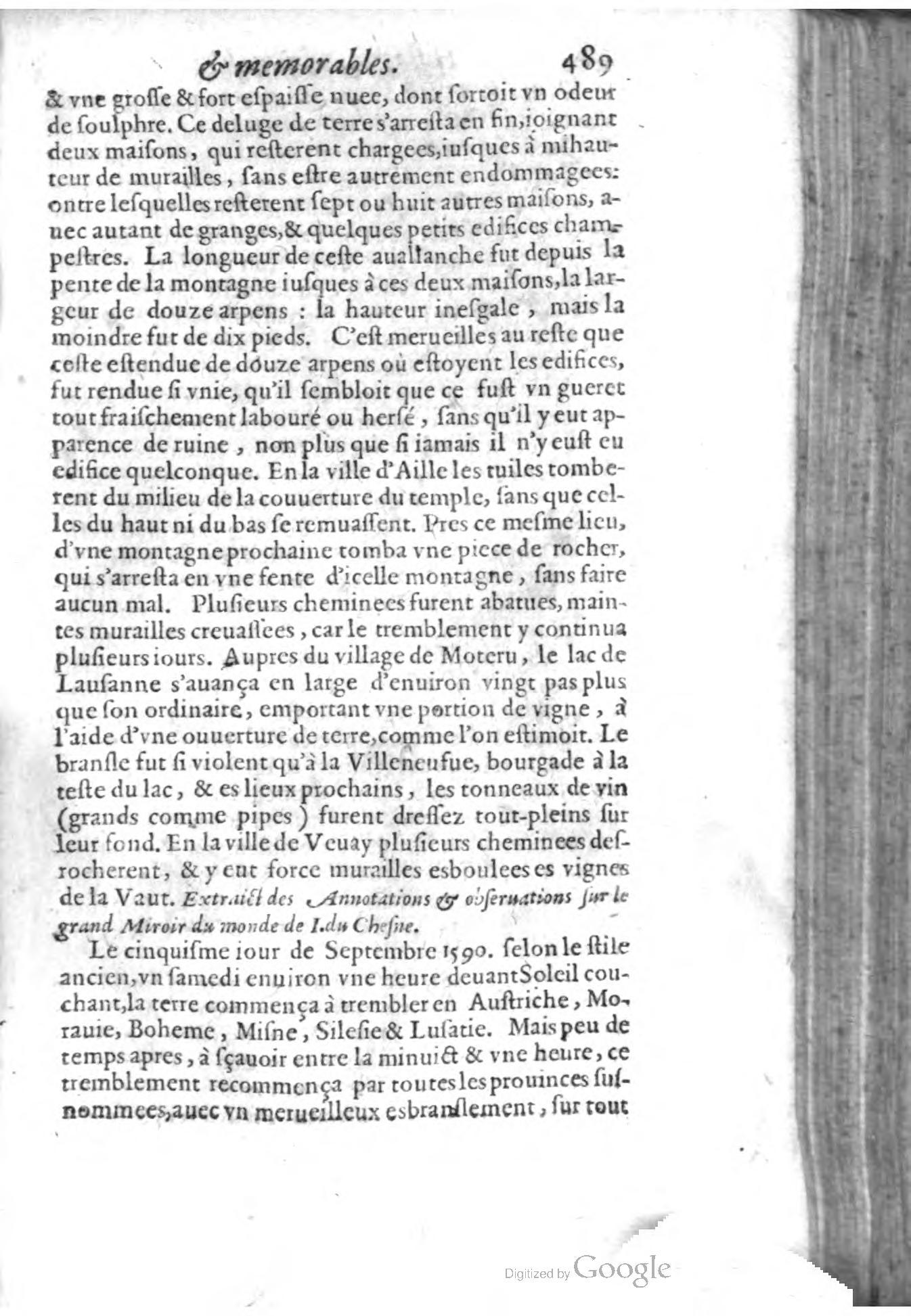 1620 - Samuel Crespin - Trésor d’histoires admirables et mémorables - BCU Lausanne