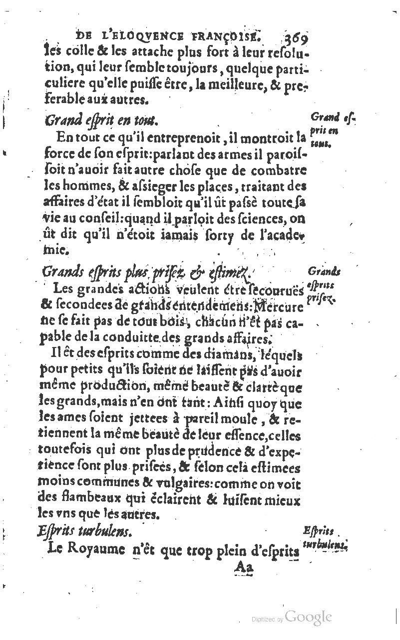 1610 - Louis Coste - Trésor de l’éloquence française (Seconde partie) - BM Lyon
