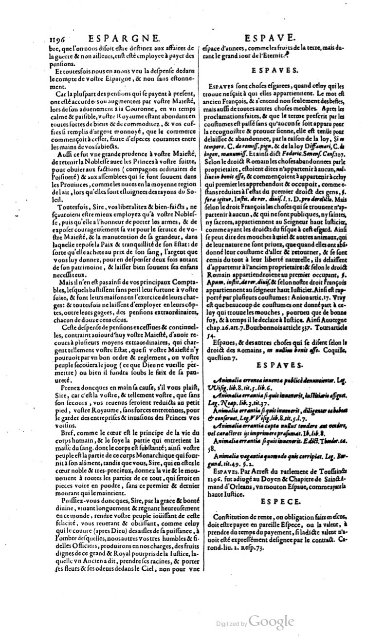1629 - Veuve Nicolas Buon - Trésor du droit français (21754 T. 1) - BM Lyon