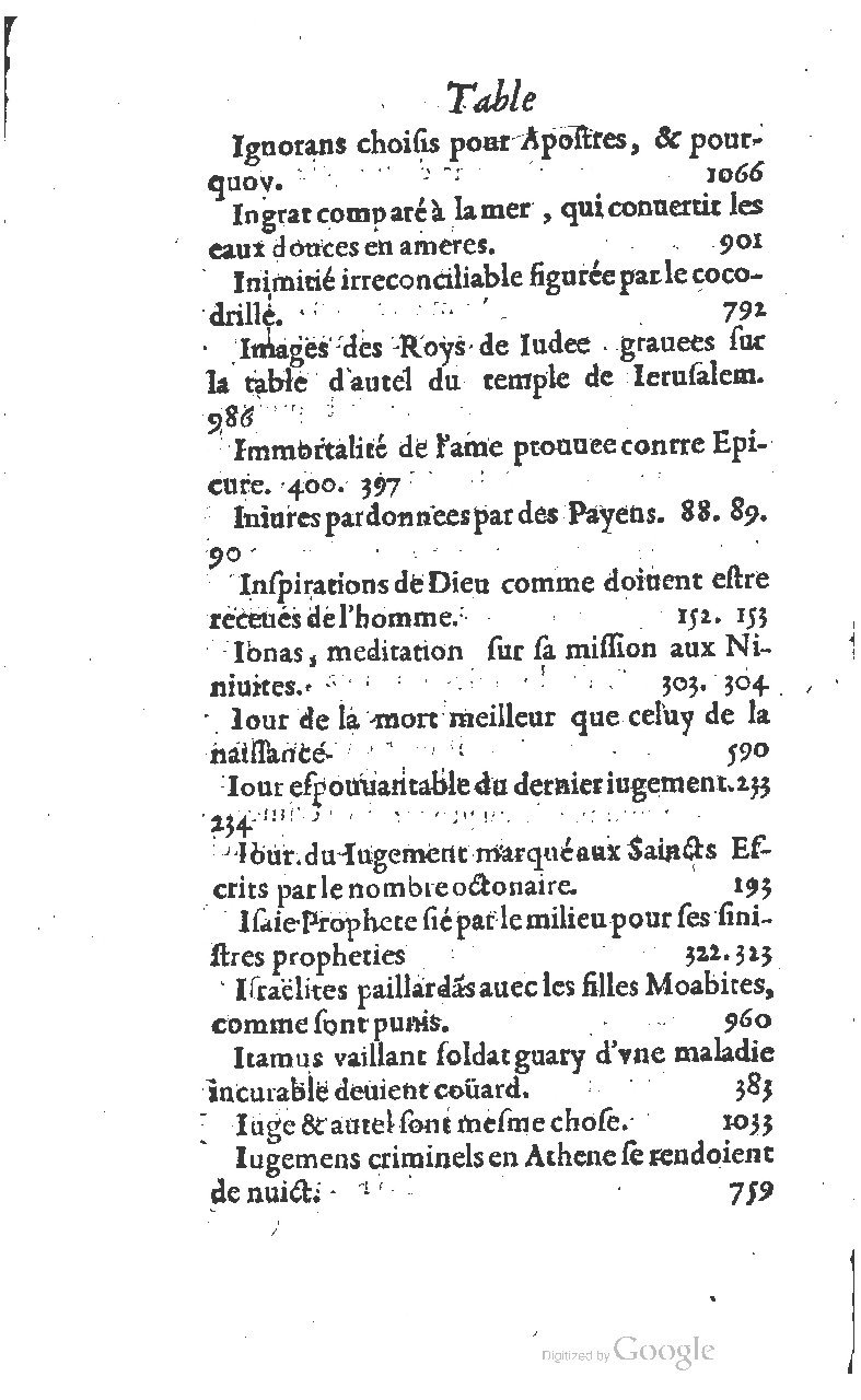 1607 - Nicolas Du Fossé - Trésor quadragésimal - T 01 - BM Lyon