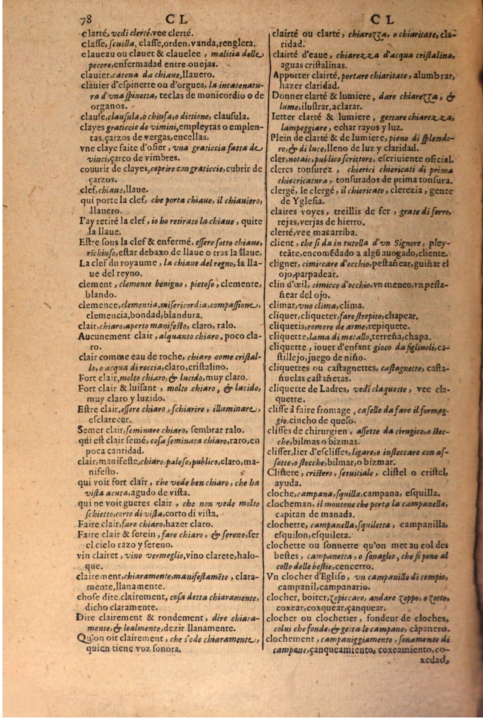 1616 - Pierre de la Rovière - Trésor des trois langues (Seconde partie) - BSB Munich