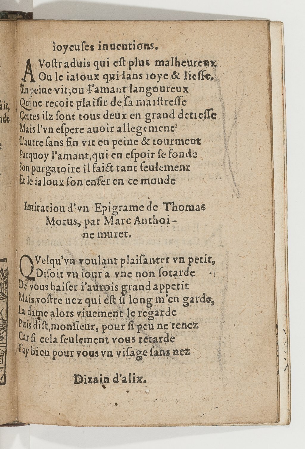 1568c. - Veuve Jean Bonfons - Trésor des joyeuses inventions du parangon de poésies - BnF Arsenal