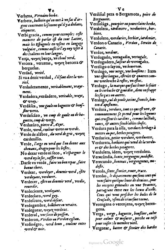 1621 - Adrian Tiffaine - Trésor des deux langues espagnole et française - BM Lyon