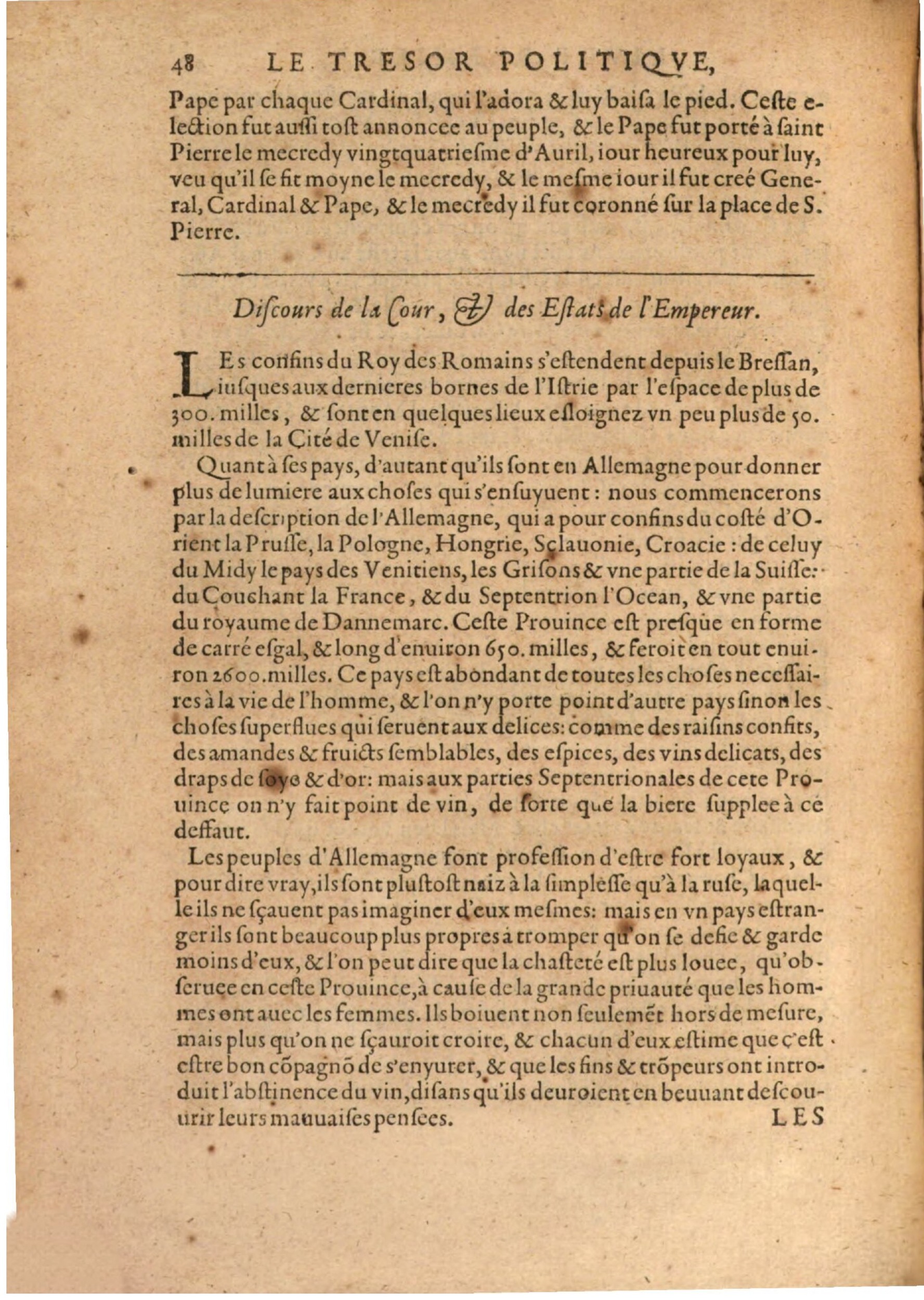 1608 - Nicolas Du Fossé - Trésor politique - BSB Munich