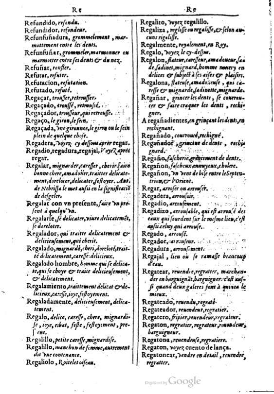 1616 - Veuve Marc Orry - Trésor des deux langues espagnole et française (Première et Seconde parties) - BM Lyon