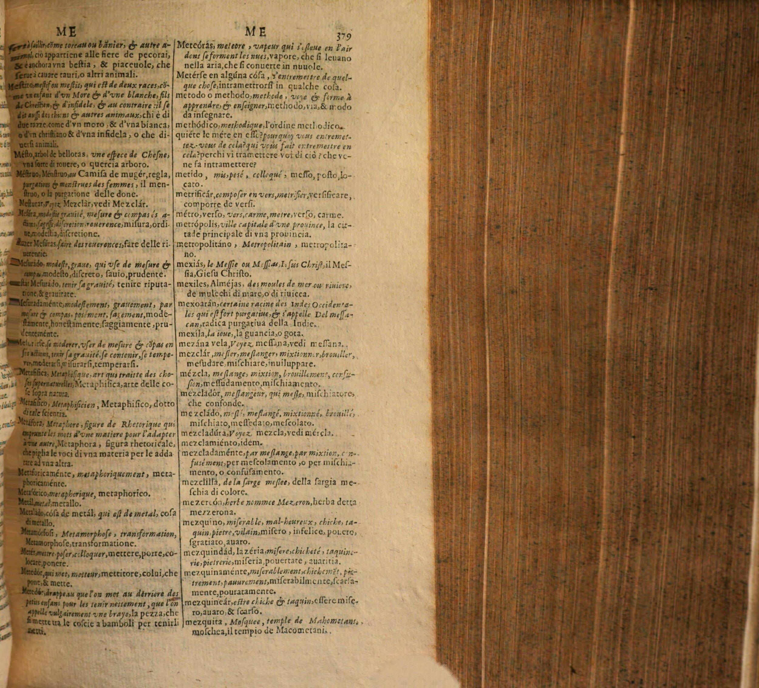 1617 - Samuel Crespin - Trésor des trois langues espagnole, française et italienne (Première partie) - Regensburg