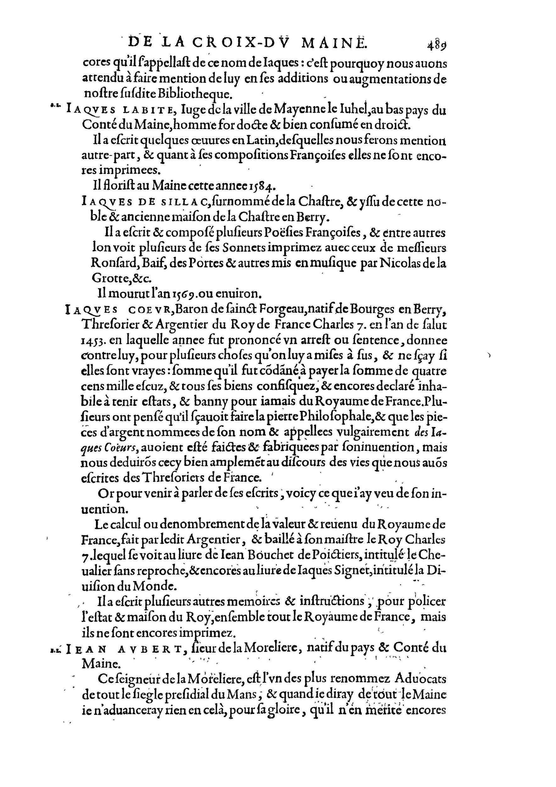 1584 - Abel L&#039;Angelier - Bibliothèques françaises - BnF