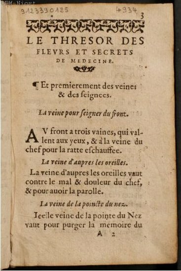 1586 - Benoît Rigaud - Trésor des fleurs et secrets de médecine - Université Paris Cité 1586 - Benoît Rigaud - Trésor des fleurs et secrets de médecine - Université Paris Cité