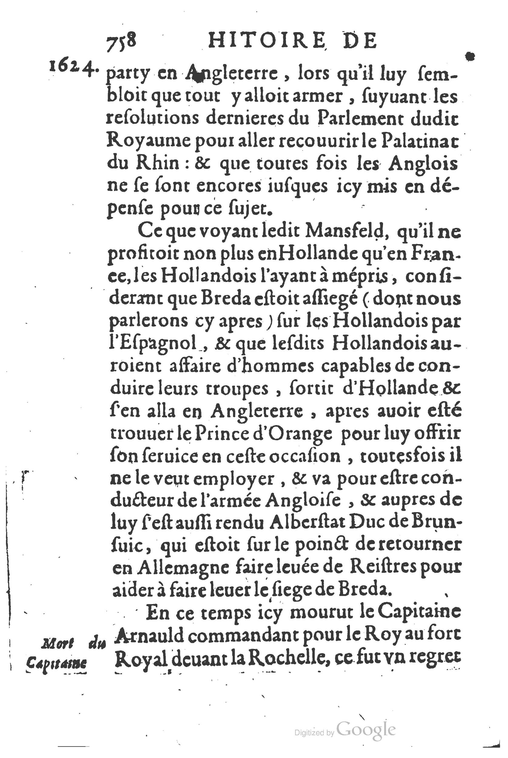 1626 - Joseph Bouillerot - Trésor de l’histoire générale de notre temps - BSB Munich