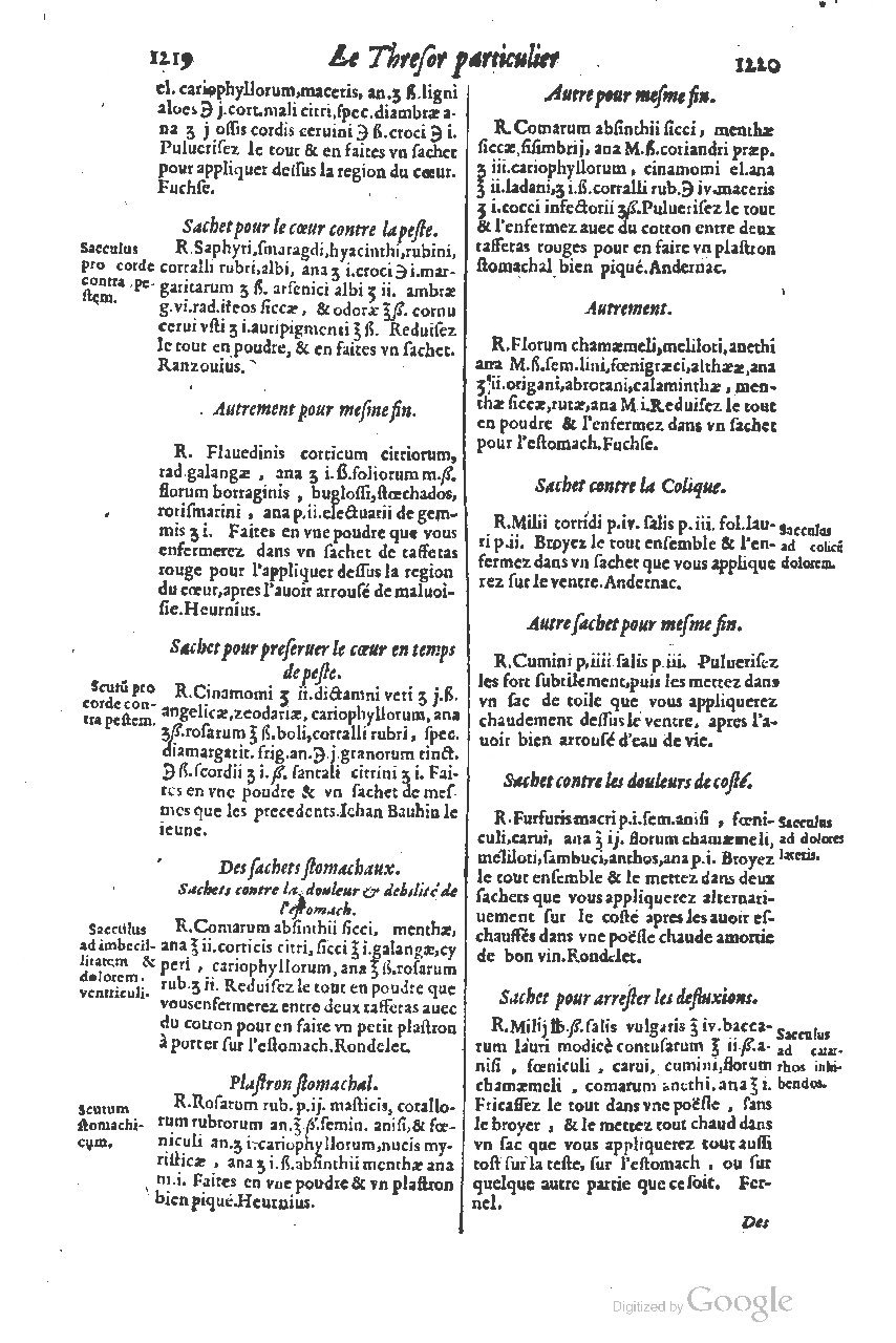 1616 - Étienne Gamonet - Grand trésor ou dispensaire - BSB Munich