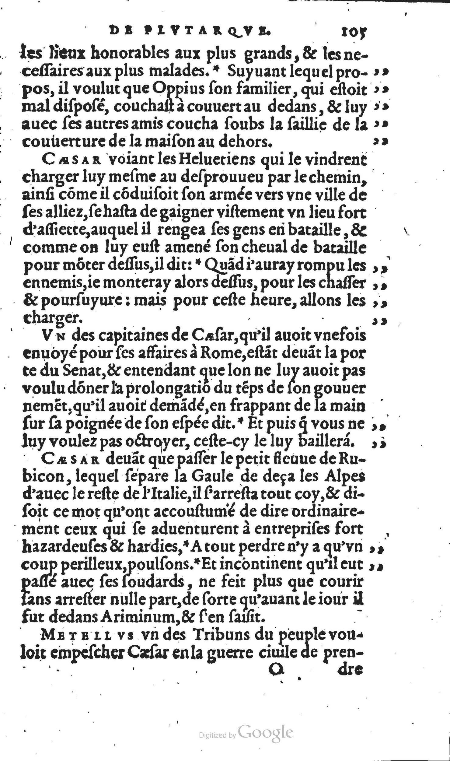 1567 - Willem Silvius - Trésor des vies de Plutarque - Anvers Musée Plantin-Moretus