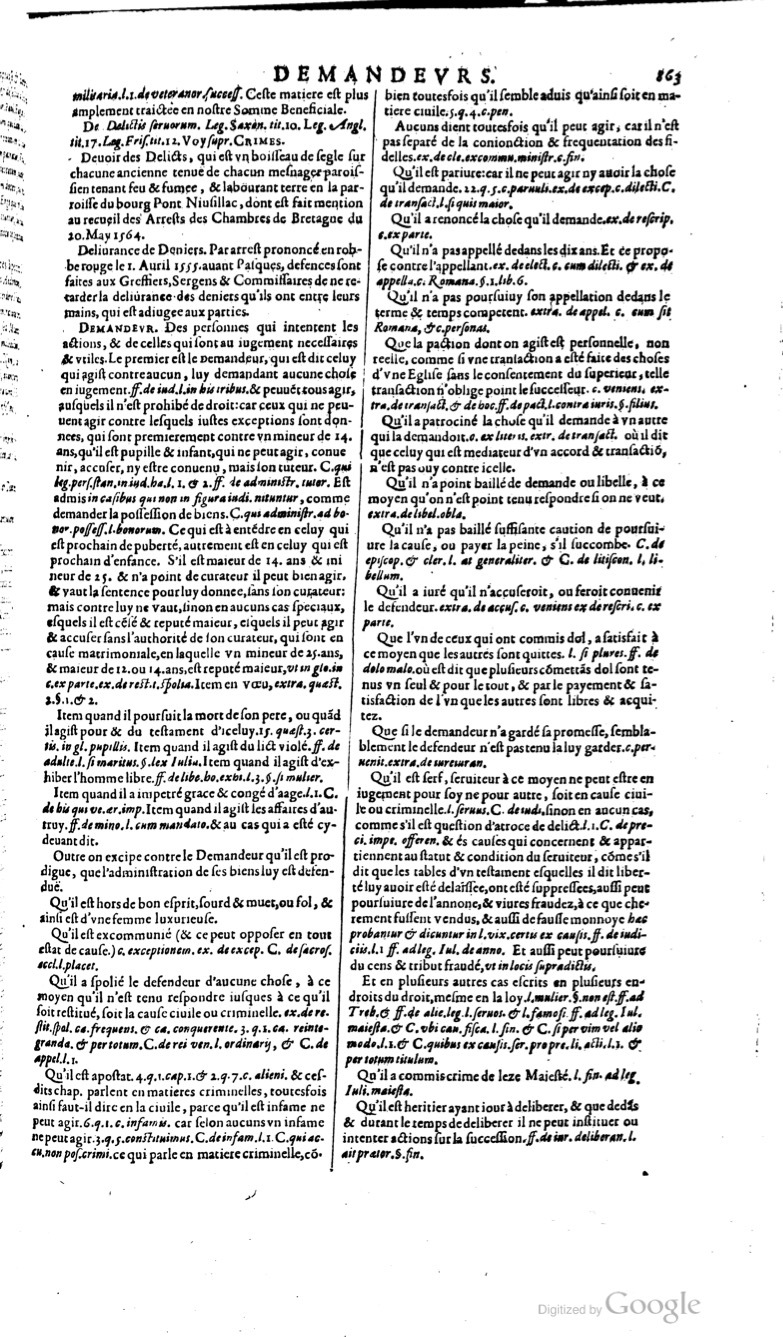 1629 - Veuve Nicolas Buon - Trésor du droit français (29620 T. 1) - BM Lyon