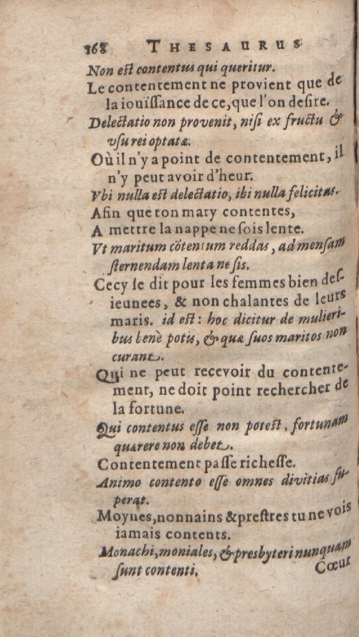 1612 - Dominicus Custos - Trésor des proverbes français - Bibliopol-Olomuc 1612 - Dominicus Custos - Trésor des proverbes français - Bibliopol-Olomuc