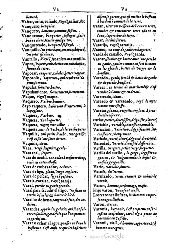 1616 - Veuve Marc Orry - Trésor des deux langues espagnole et française (Première et Seconde parties) - BM Lyon