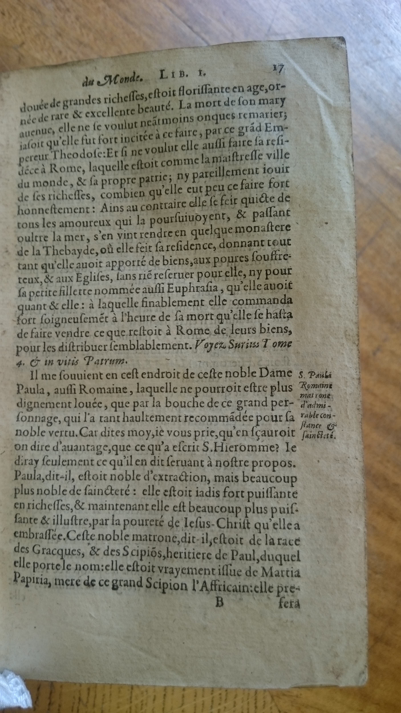 1585 - Jean Bogard - Trésor des faits et dits mémorables des hommes saints et illustres - Douai Quincy