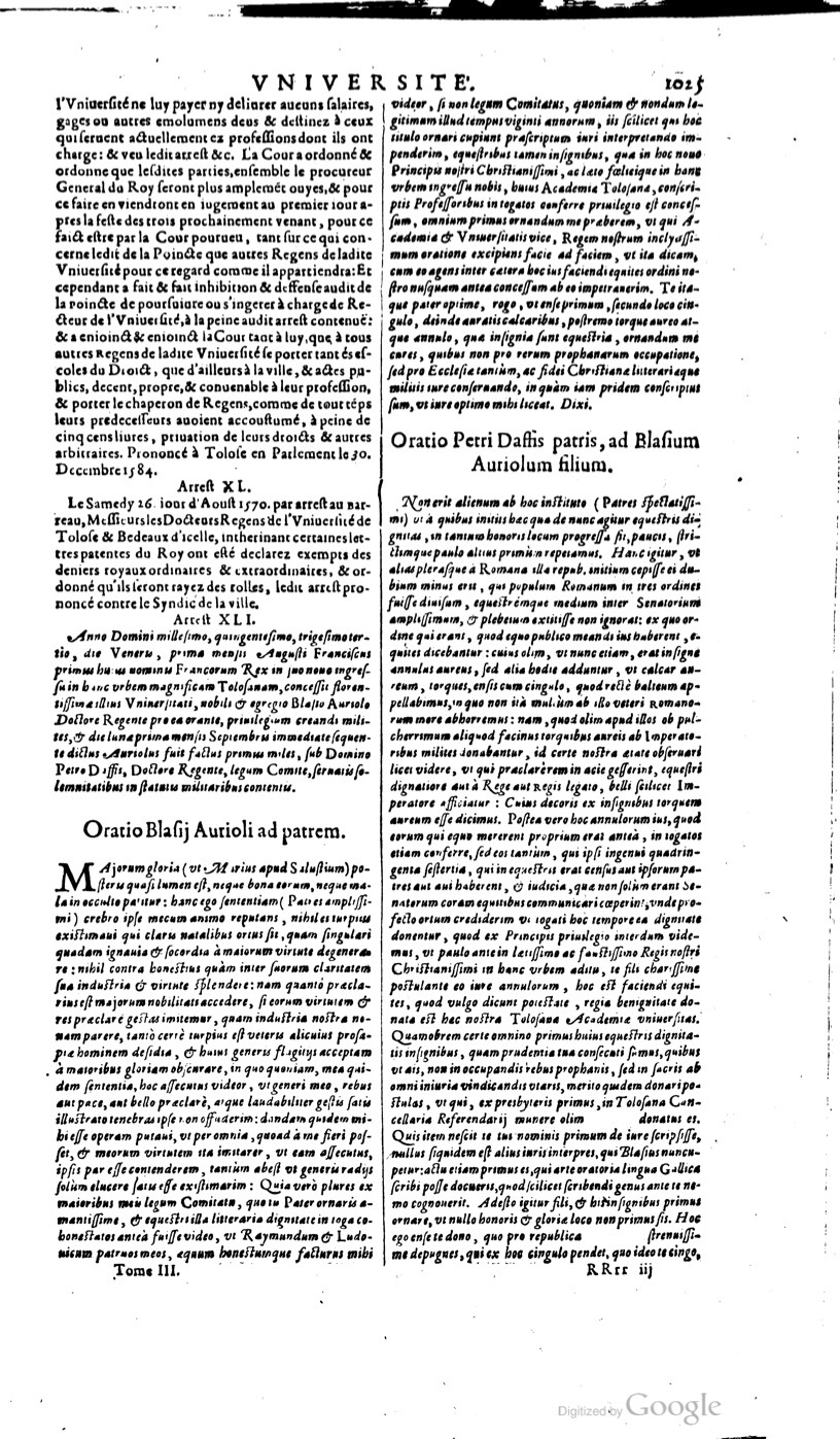 1629 - Veuve Nicolas Buon - Trésor du droit français (21754 T. 3) - BM Lyon