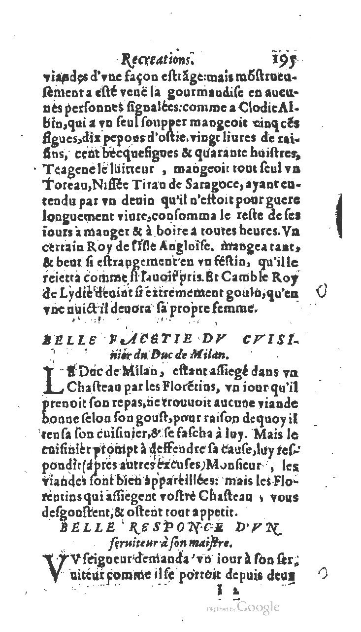 1611 - Jean Osmont - Trésor des récréations - BSB Munich