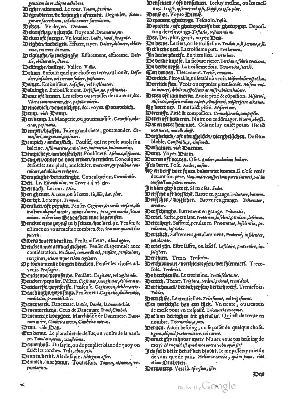 1573 - Christophe Plantin - Trésor du langage bas-allemand - BM Lyon