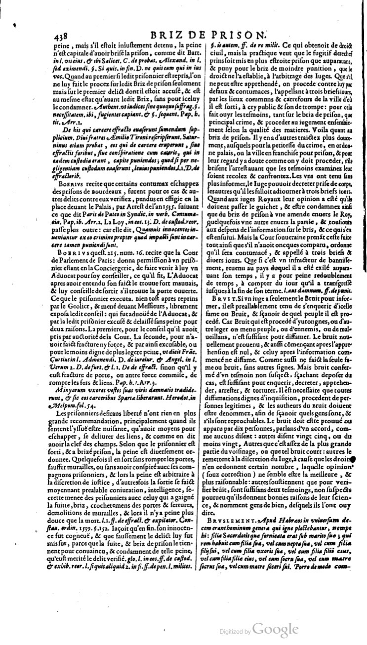 1629 - Veuve Nicolas Buon - Trésor du droit français (21754 T. 1) - BM Lyon