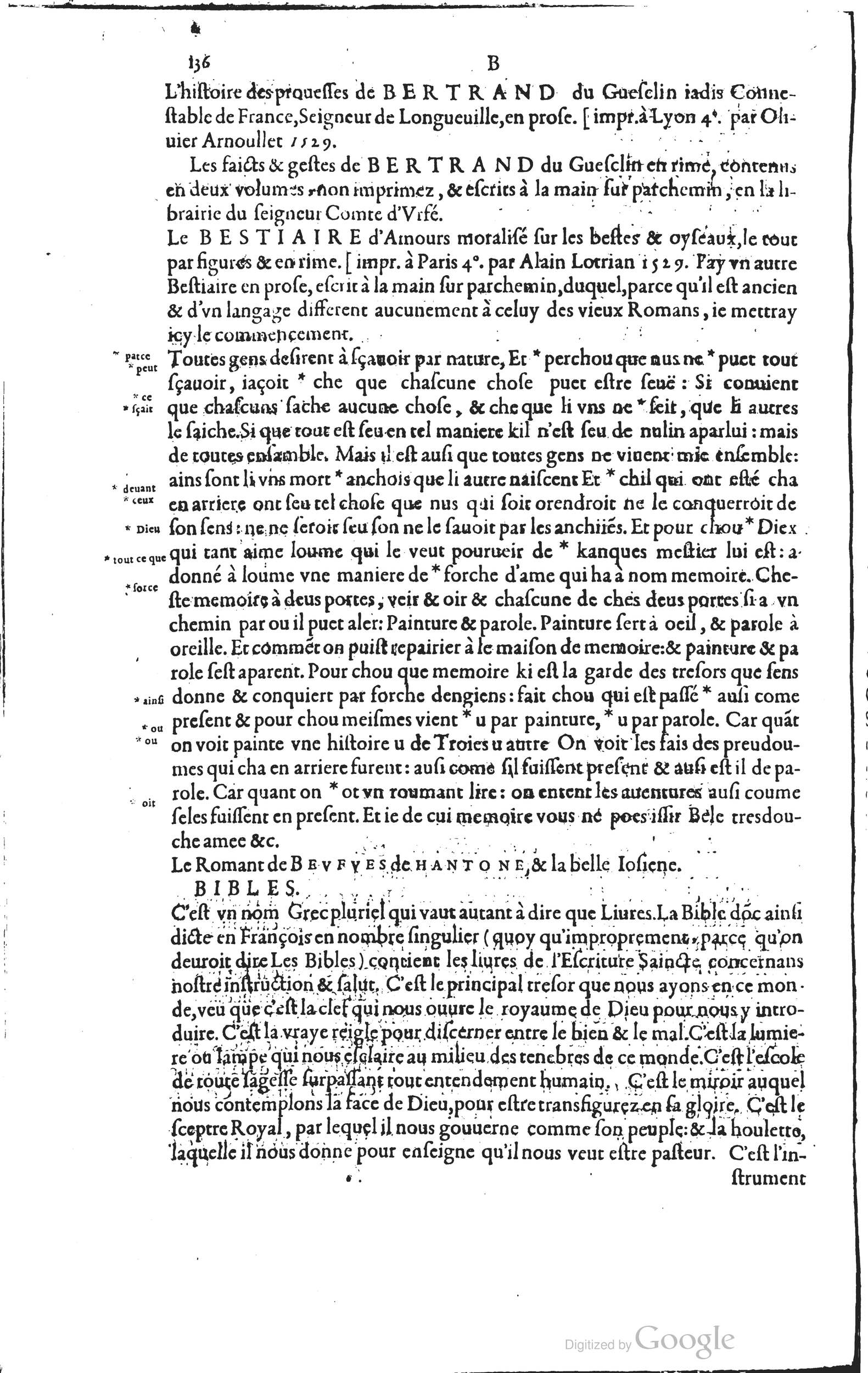 1585 - Barthélemy Honorat - Bibliothèques françaises - BSB Munich