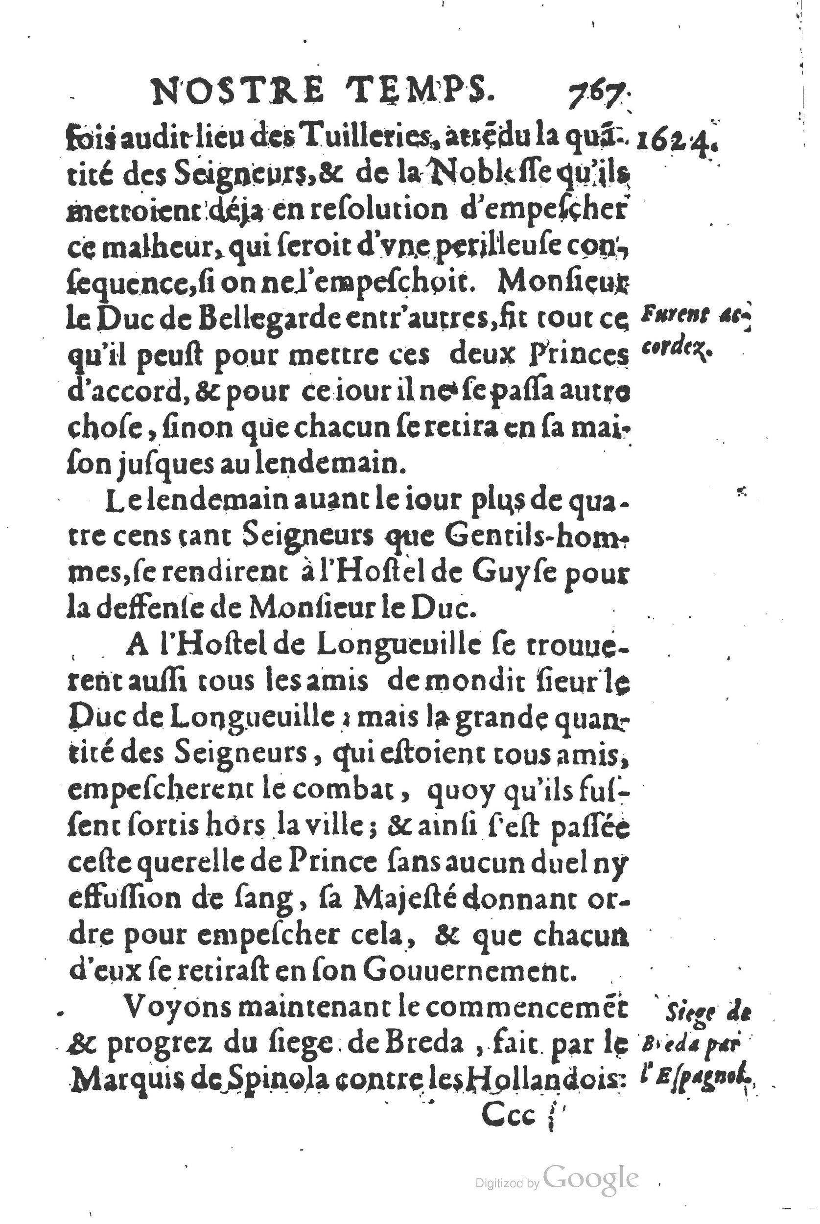 1626 - Joseph Bouillerot - Trésor de l’histoire générale de notre temps - BSB Munich