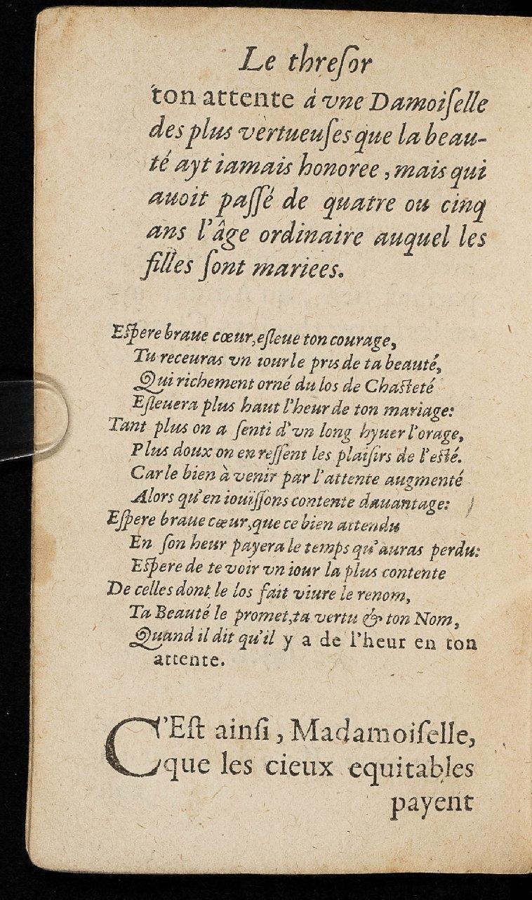 1597 - Thibaud Ancelin - Trésor d’amour - Stuttgart
